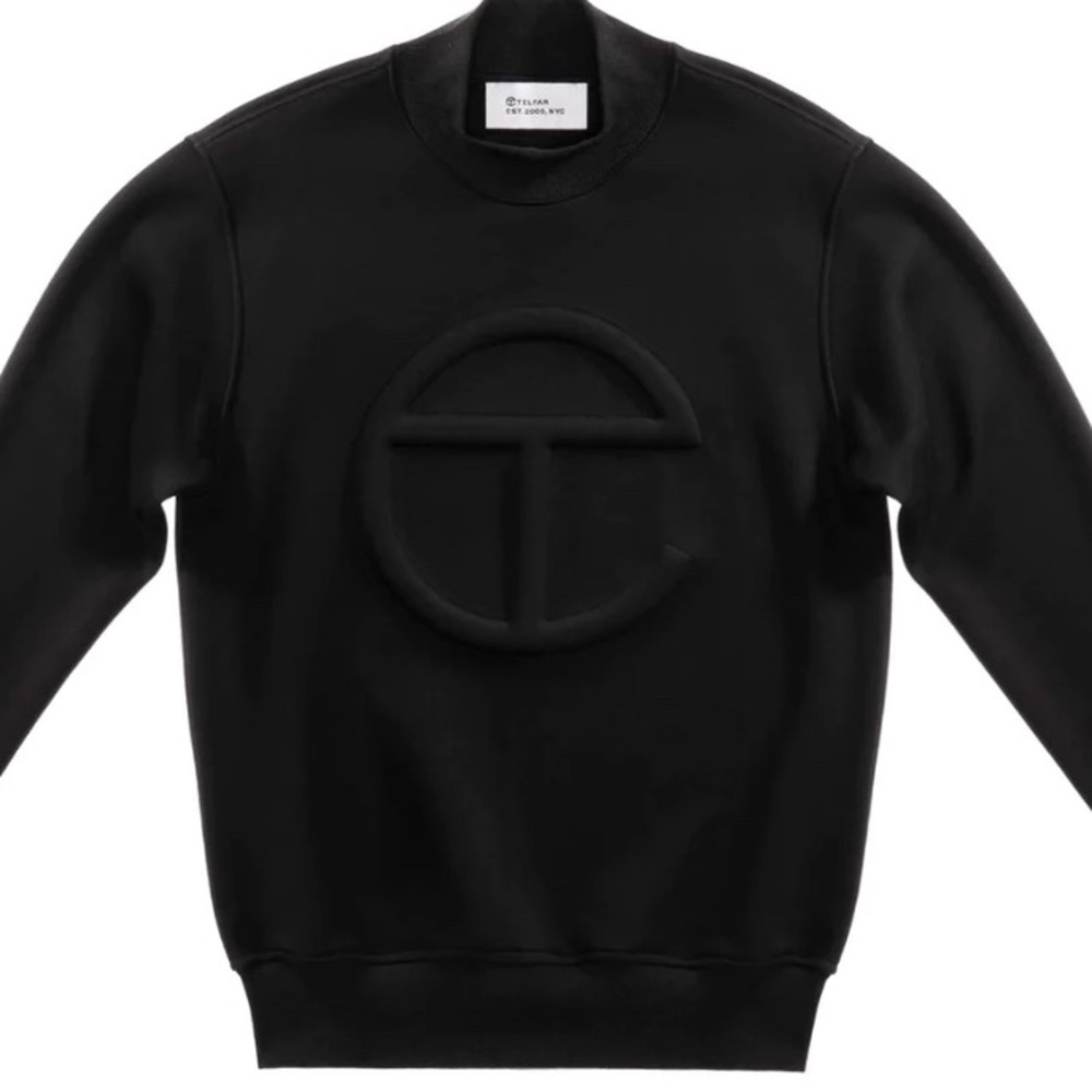 TELFAR EST. 2005, NYC- Embossed Mockneck - Black